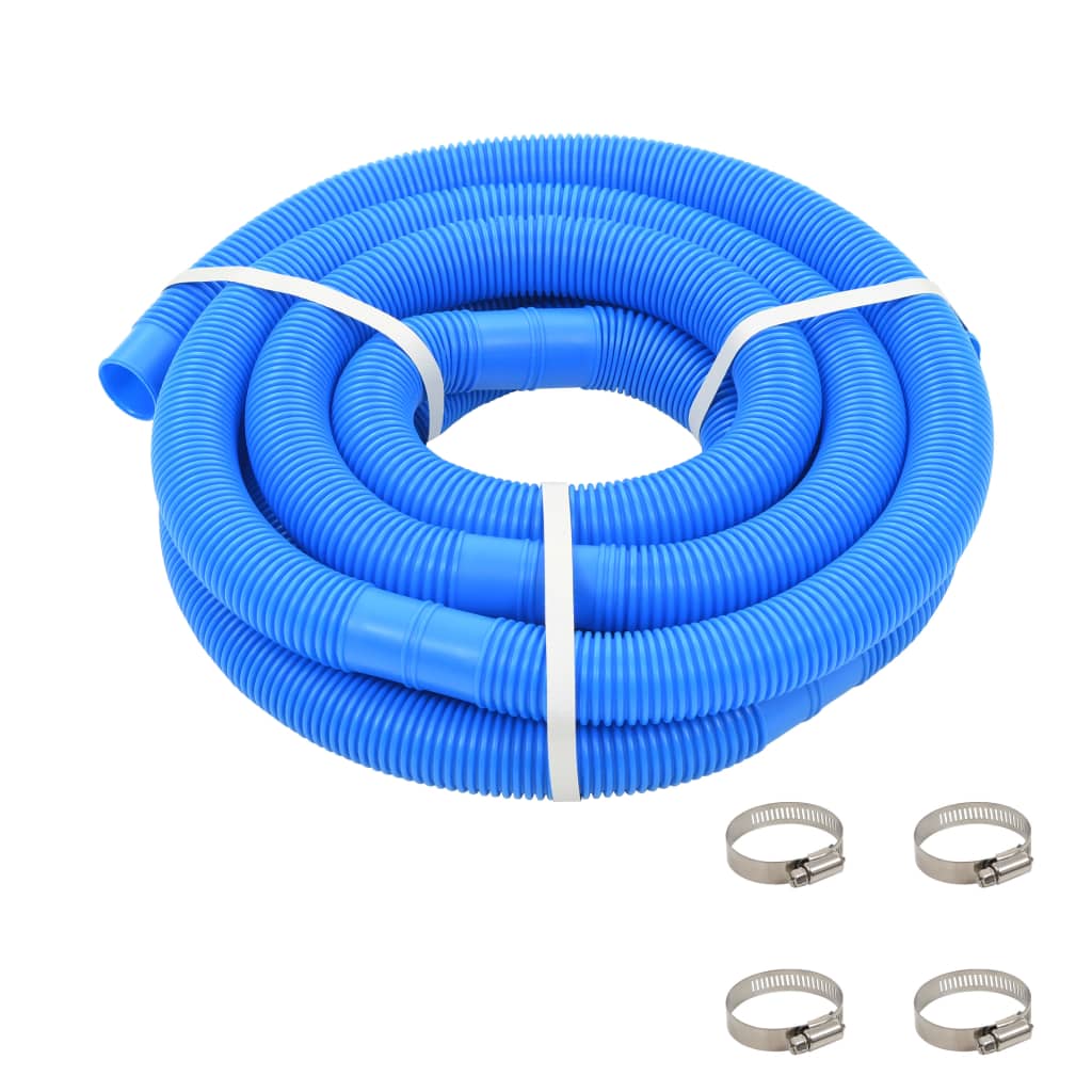 Poolschlauch mit Klammern Blau 38 mm – Länge wählbar