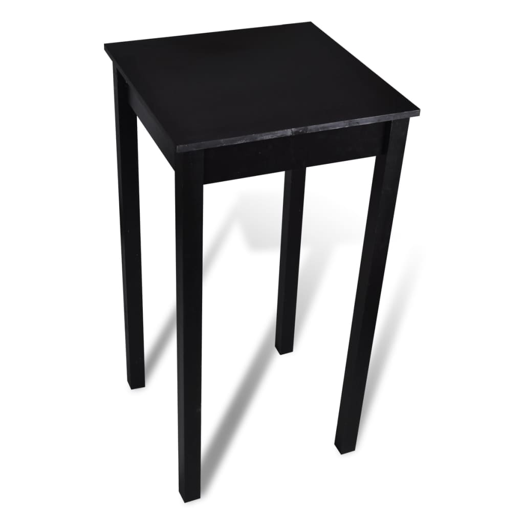 Barset Bartisch mit 2 Barhockern Schwarz – Bild 3