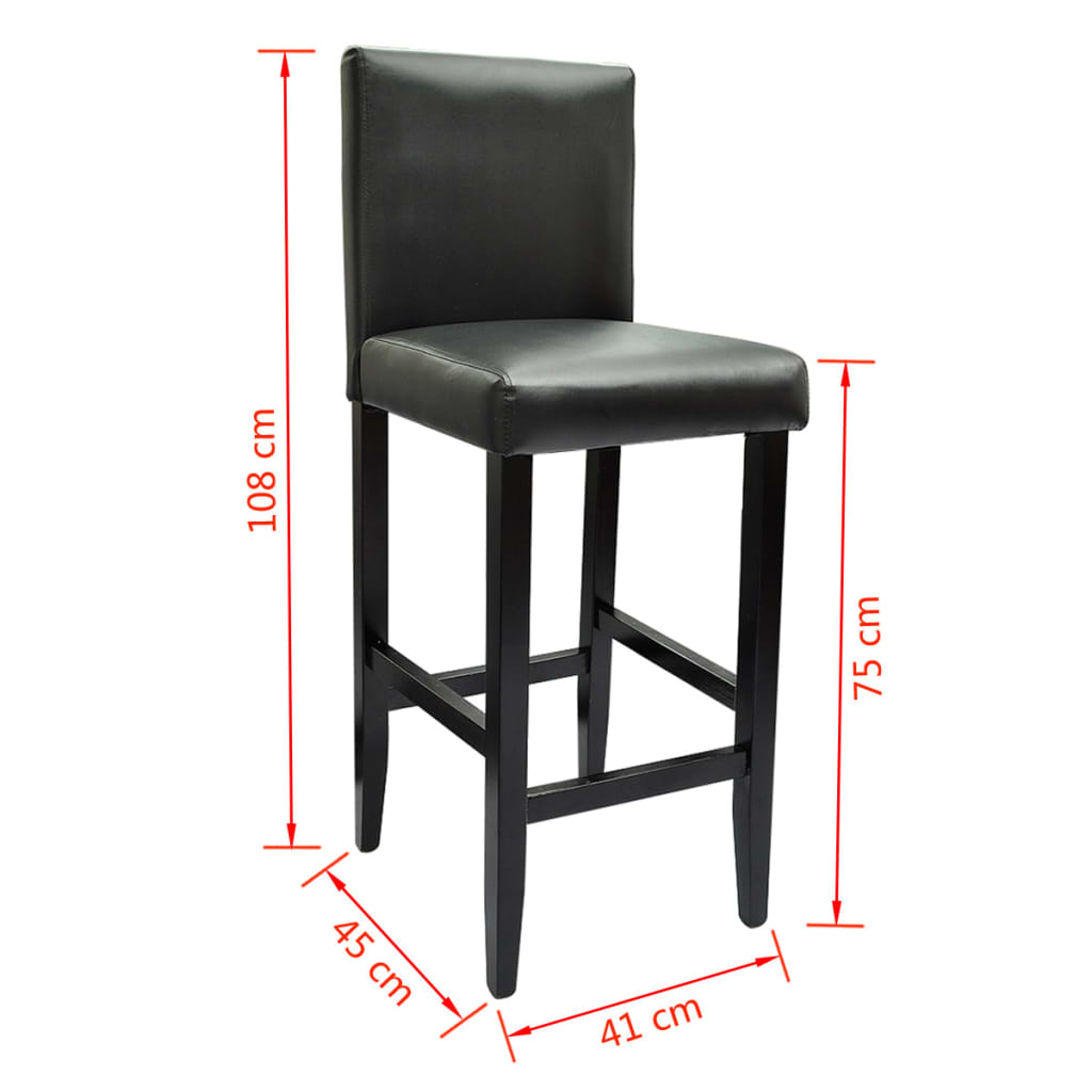 Barset Bartisch mit 2 Barhockern Schwarz – Bild 8