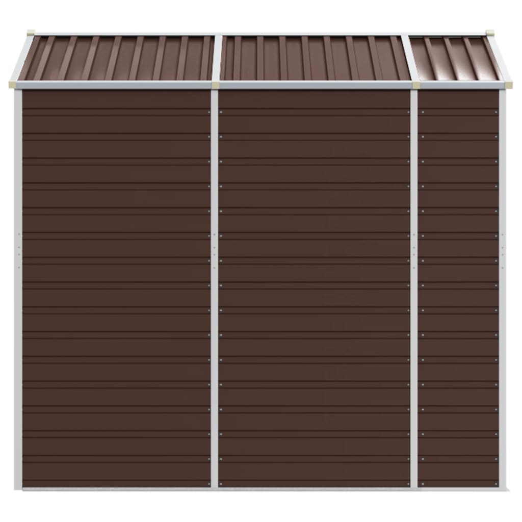 Gerätehaus aus Metall Braun – 191 cm breit – Bild 6