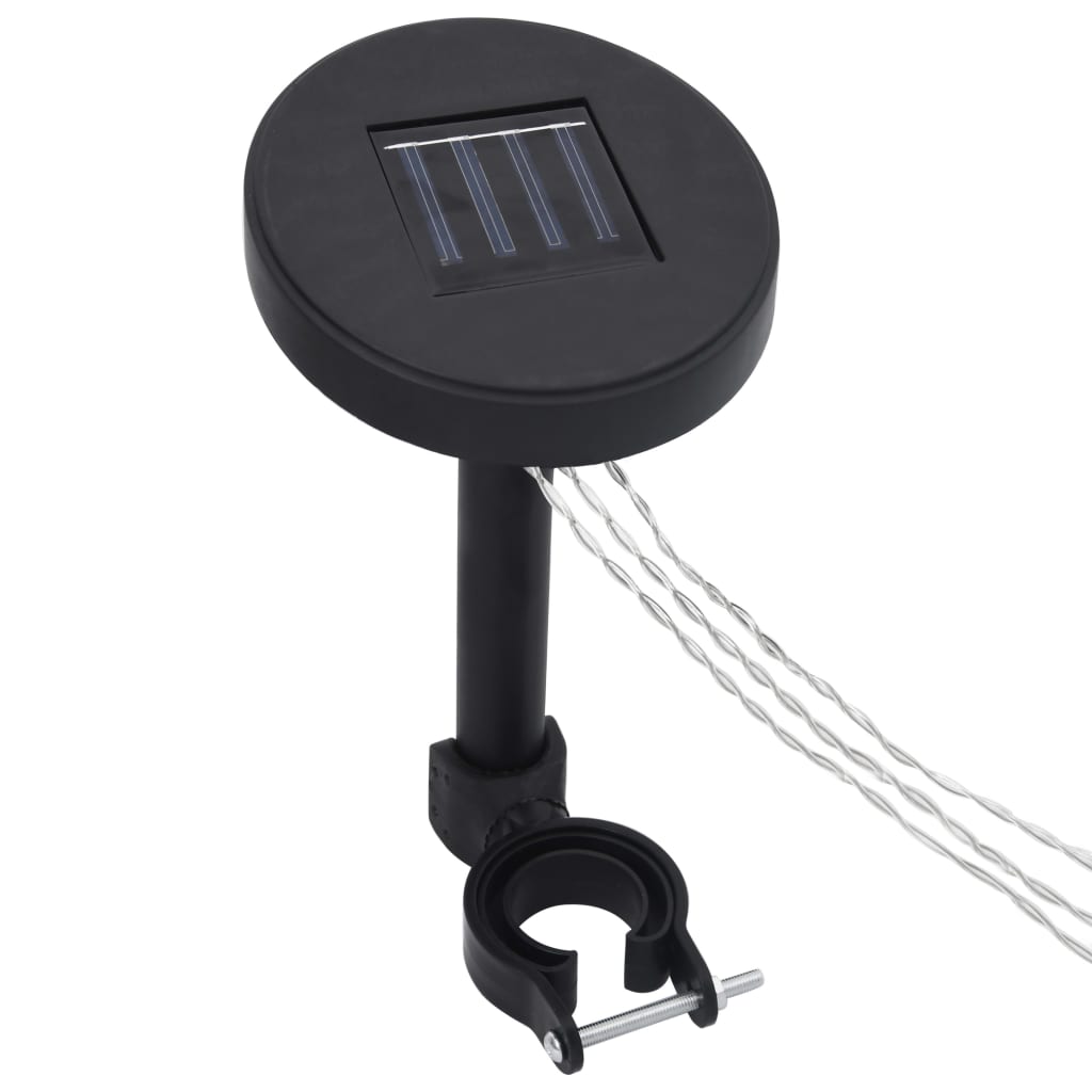 Pavillon-LED-Lichterketten mit Solarpanel warmweiß