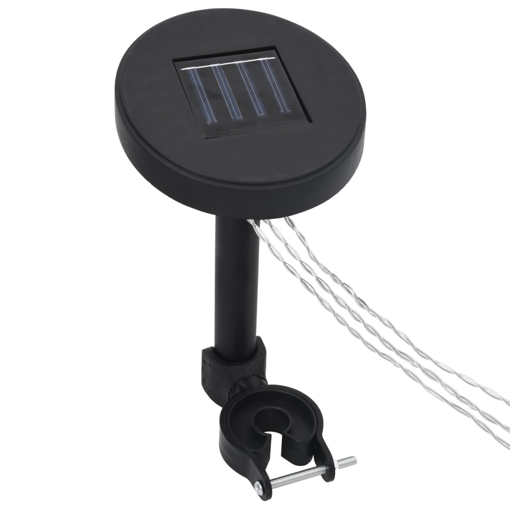 Pavillon-LED-Lichterketten mit Solarpanel warmweiß – Bild 2