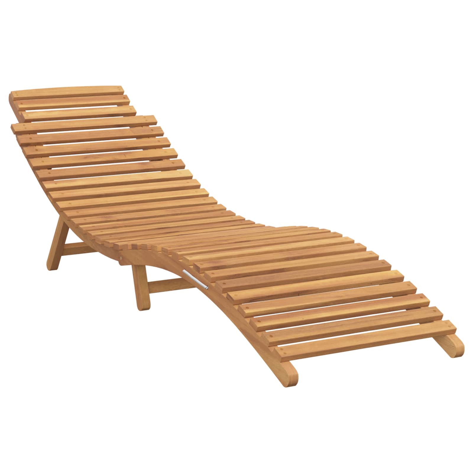 Garten-Sonnenliege aus Massivholz Teak 198 x 55 cm – Bild 2