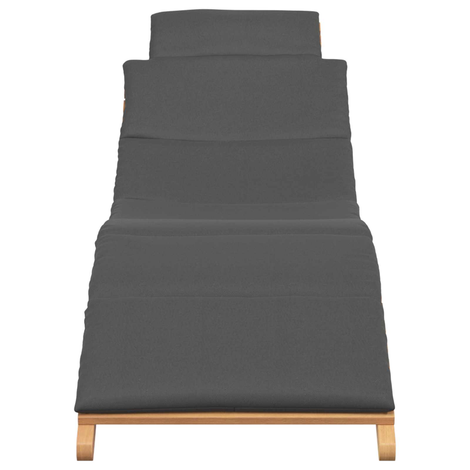 Garten-Sonnenliege aus Massivholz Teak 198 x 55 cm – Bild 4
