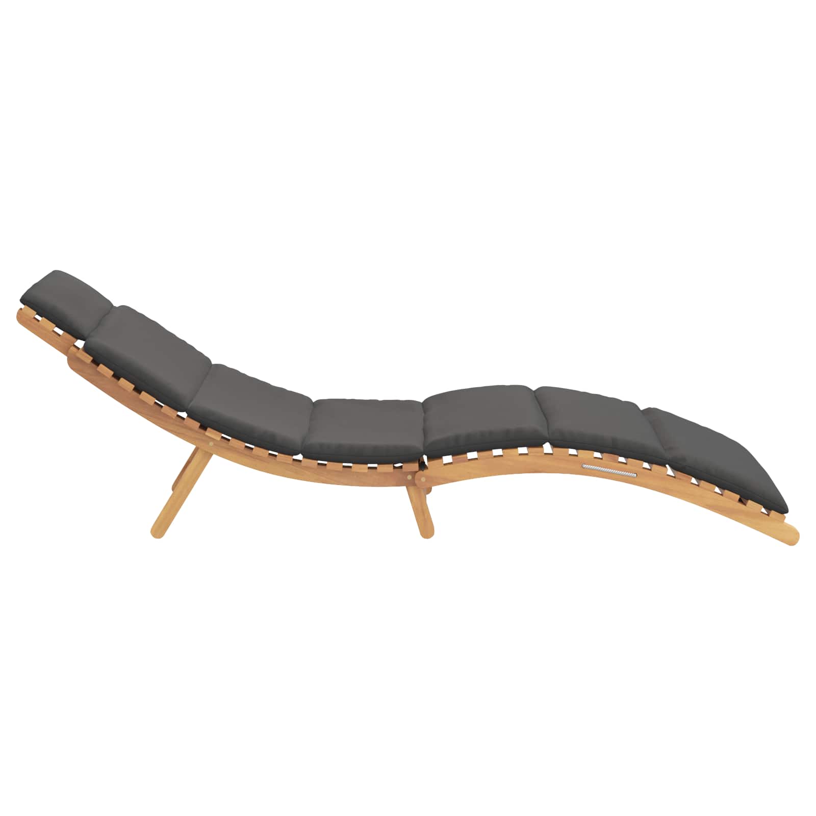 Garten-Sonnenliege aus Massivholz Teak 198 x 55 cm – Bild 5
