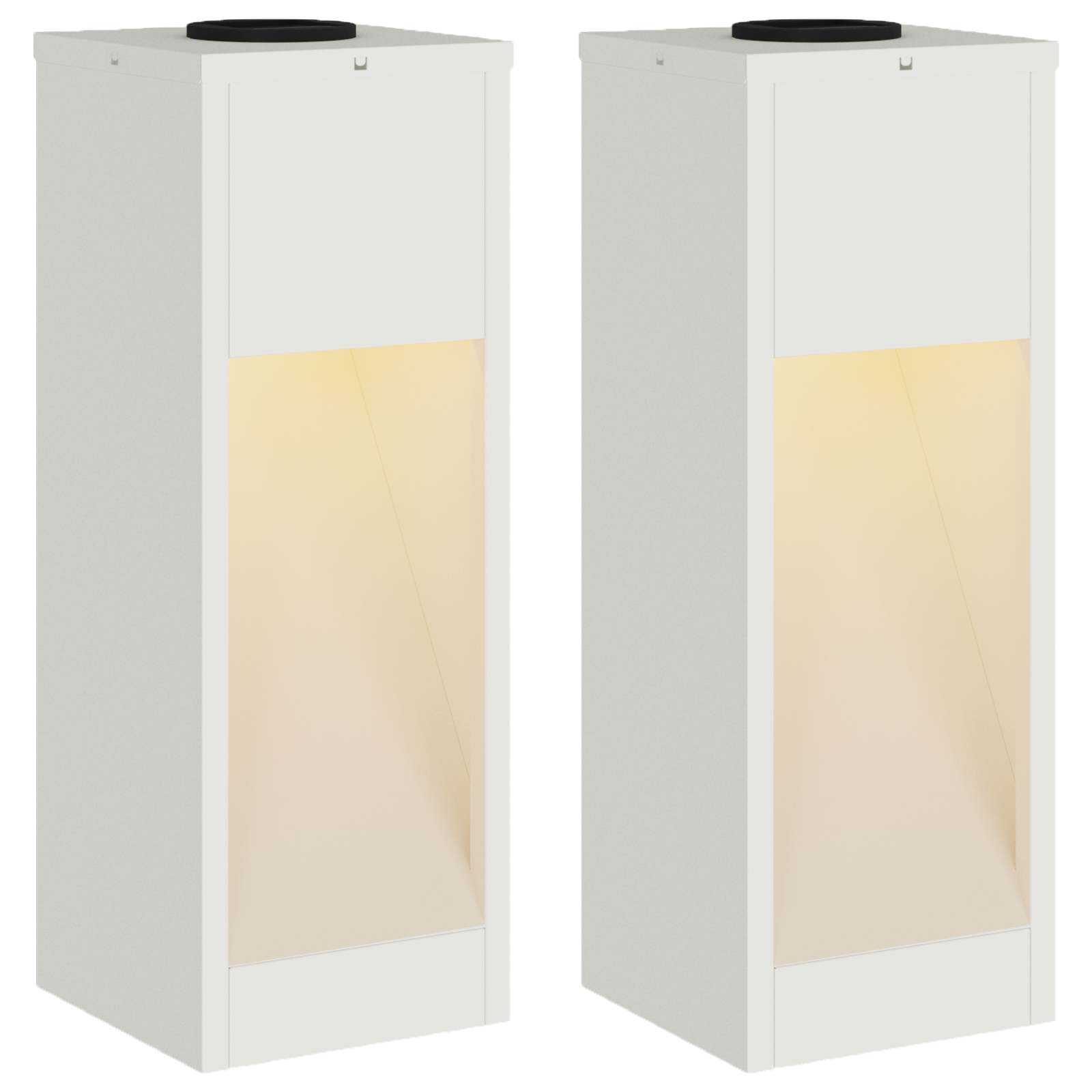 Solar-LED-Wegeleuchten 2er-Set – Rechteck-Design – Bild 5