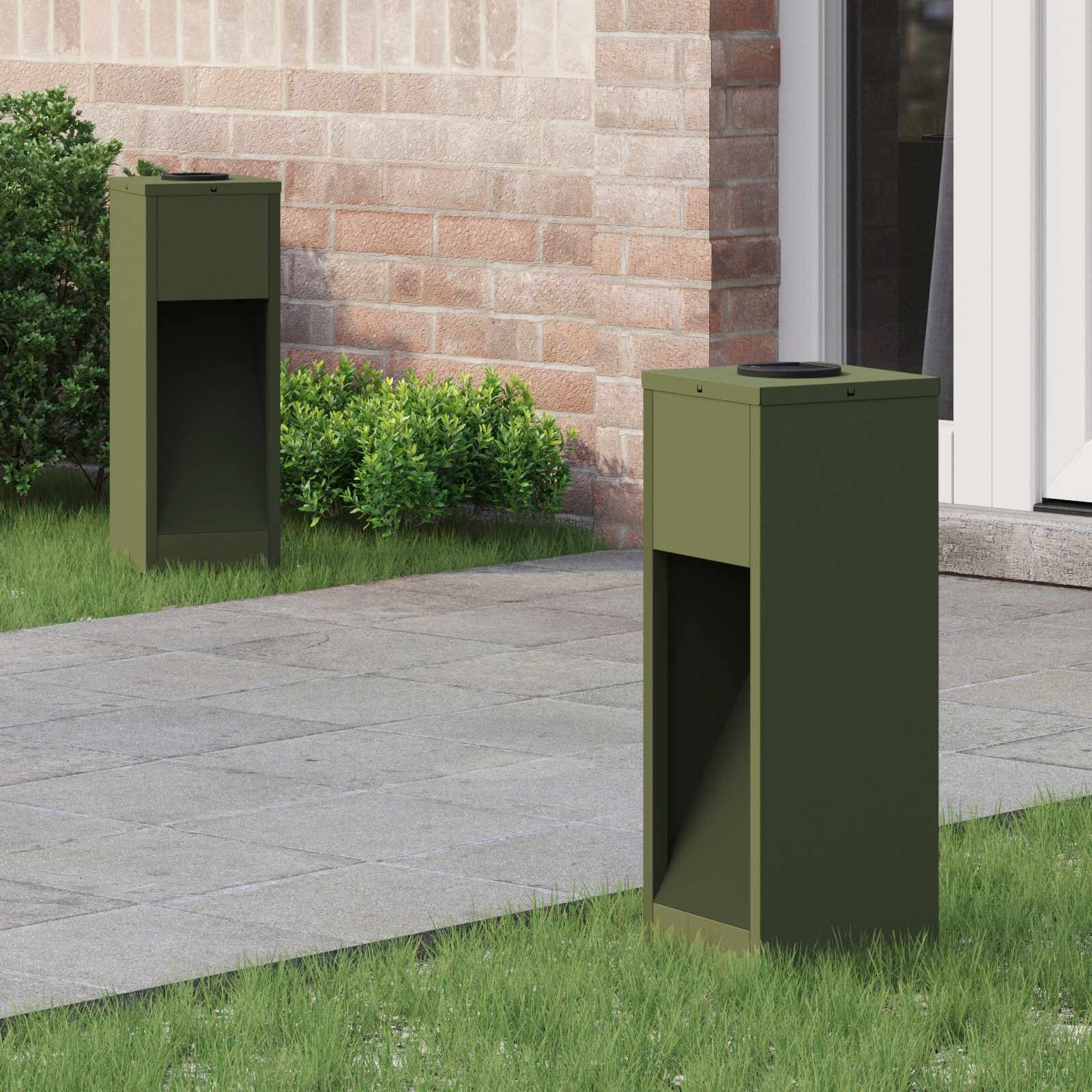 Solar-LED-Wegeleuchten 2er-Set – Rechteck-Design – Bild 10