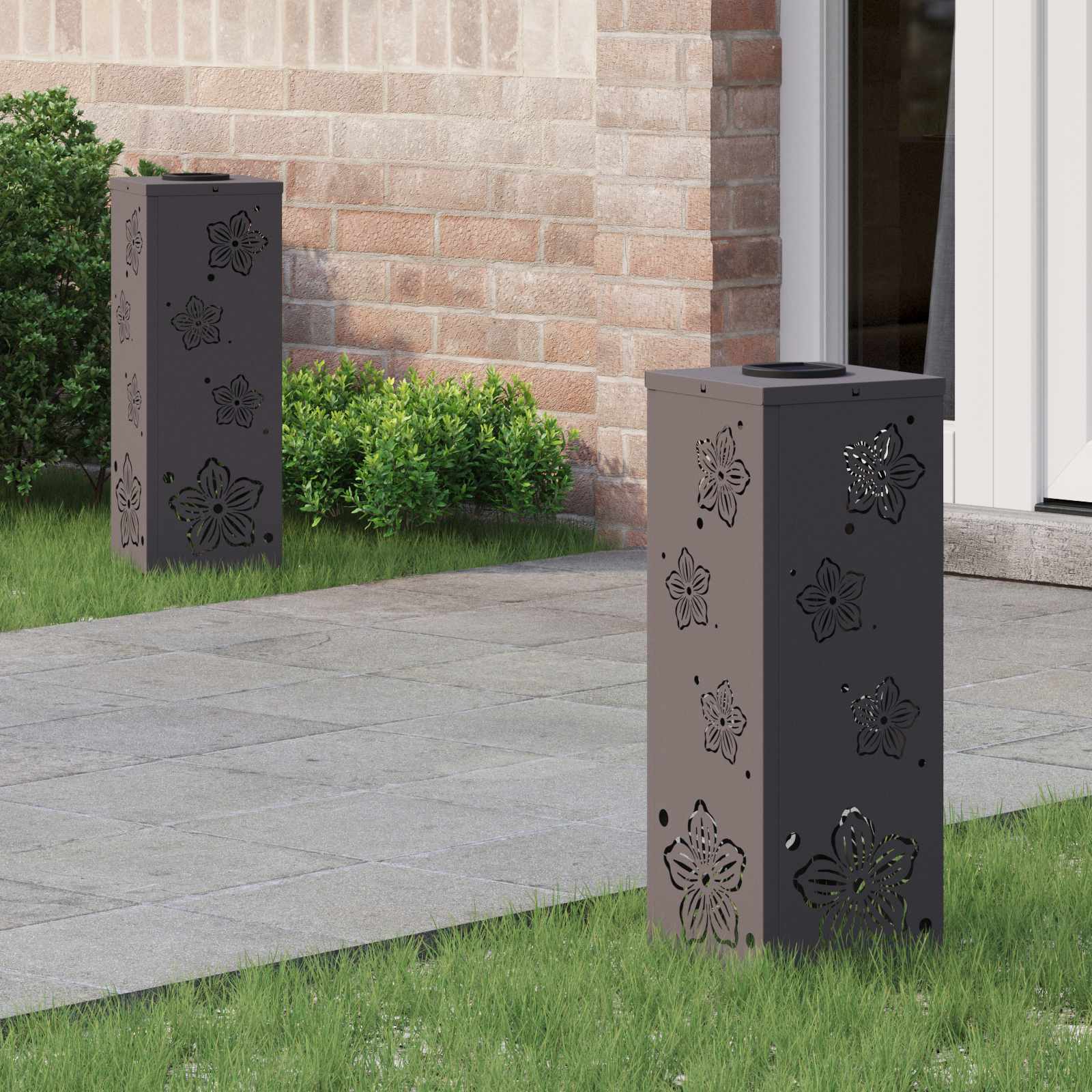 Solar-Wegeleuchten 2er-Set – Design B