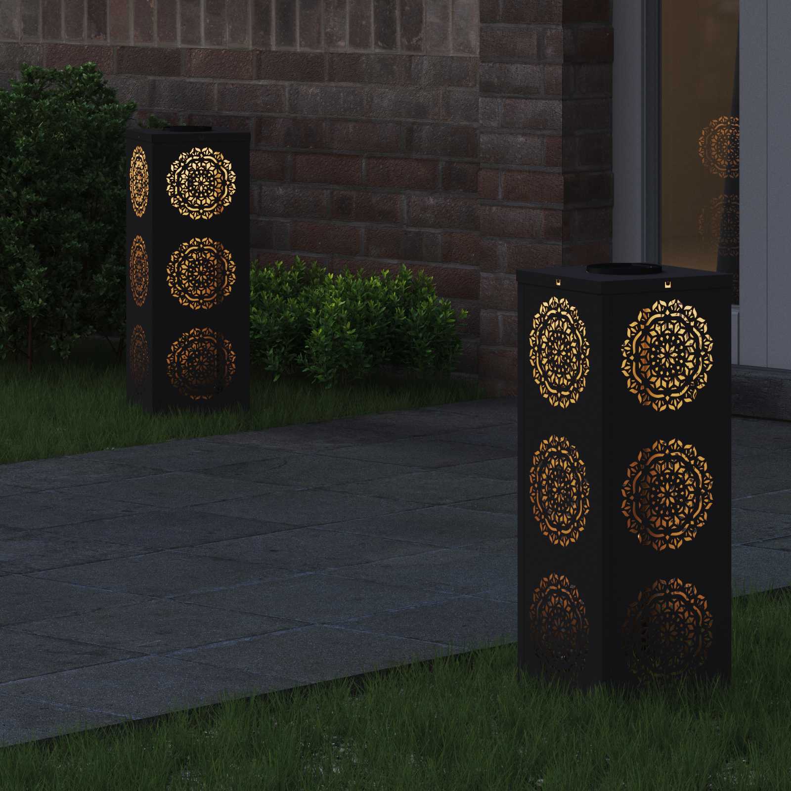 Solar-Wegeleuchten 2er-Set – Design E – Bild 3