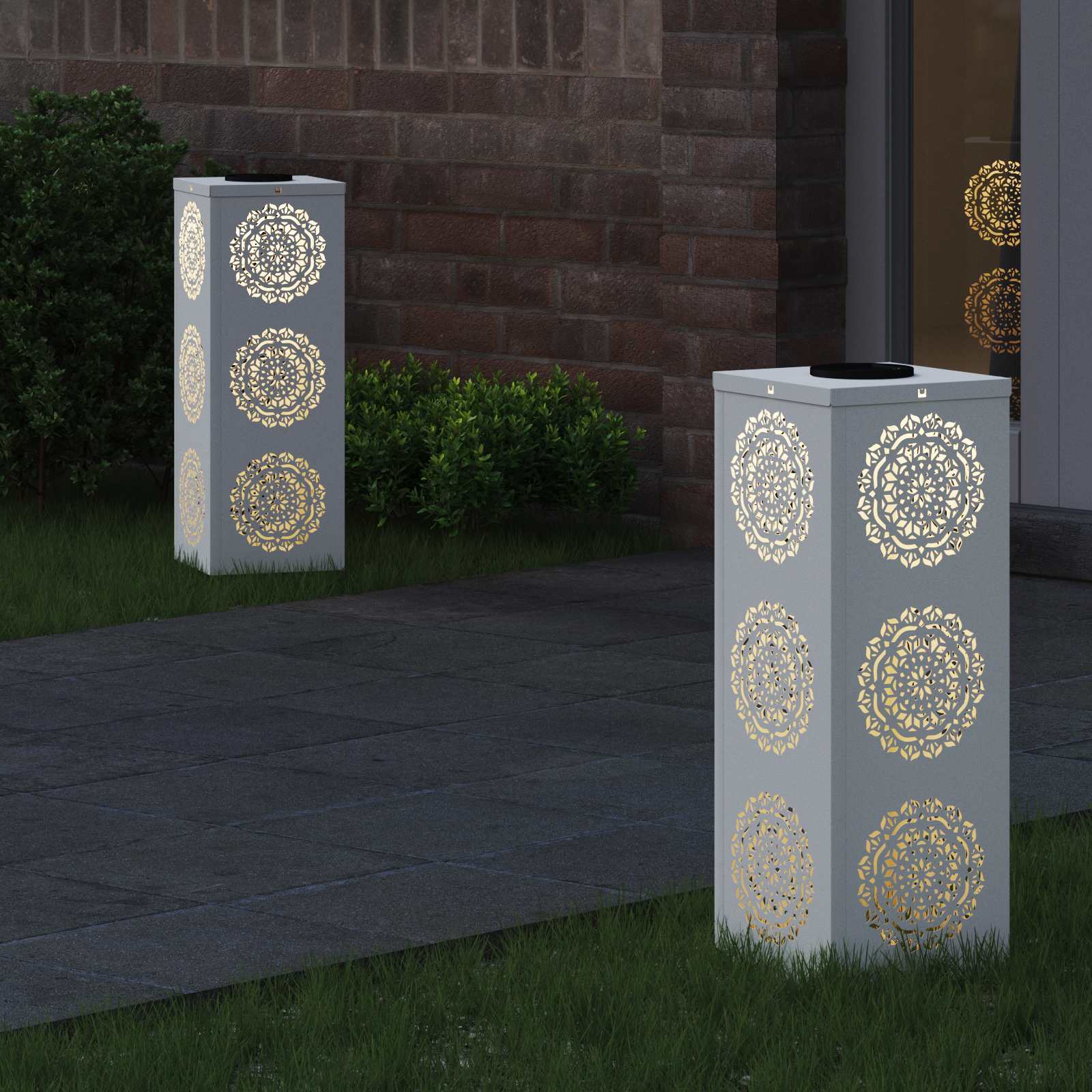 Solar-Wegeleuchten 2er-Set – Design E – Bild 9