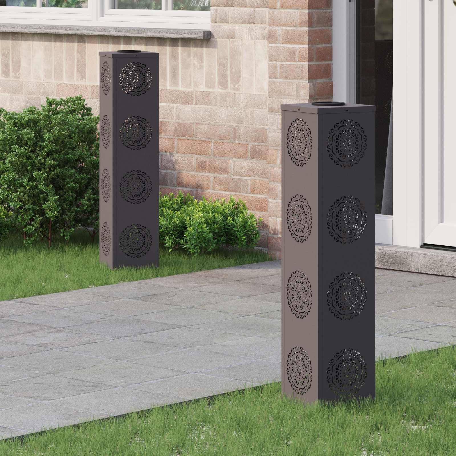 Solar-Wegeleuchten 2er-Set – Design E – Bild 4
