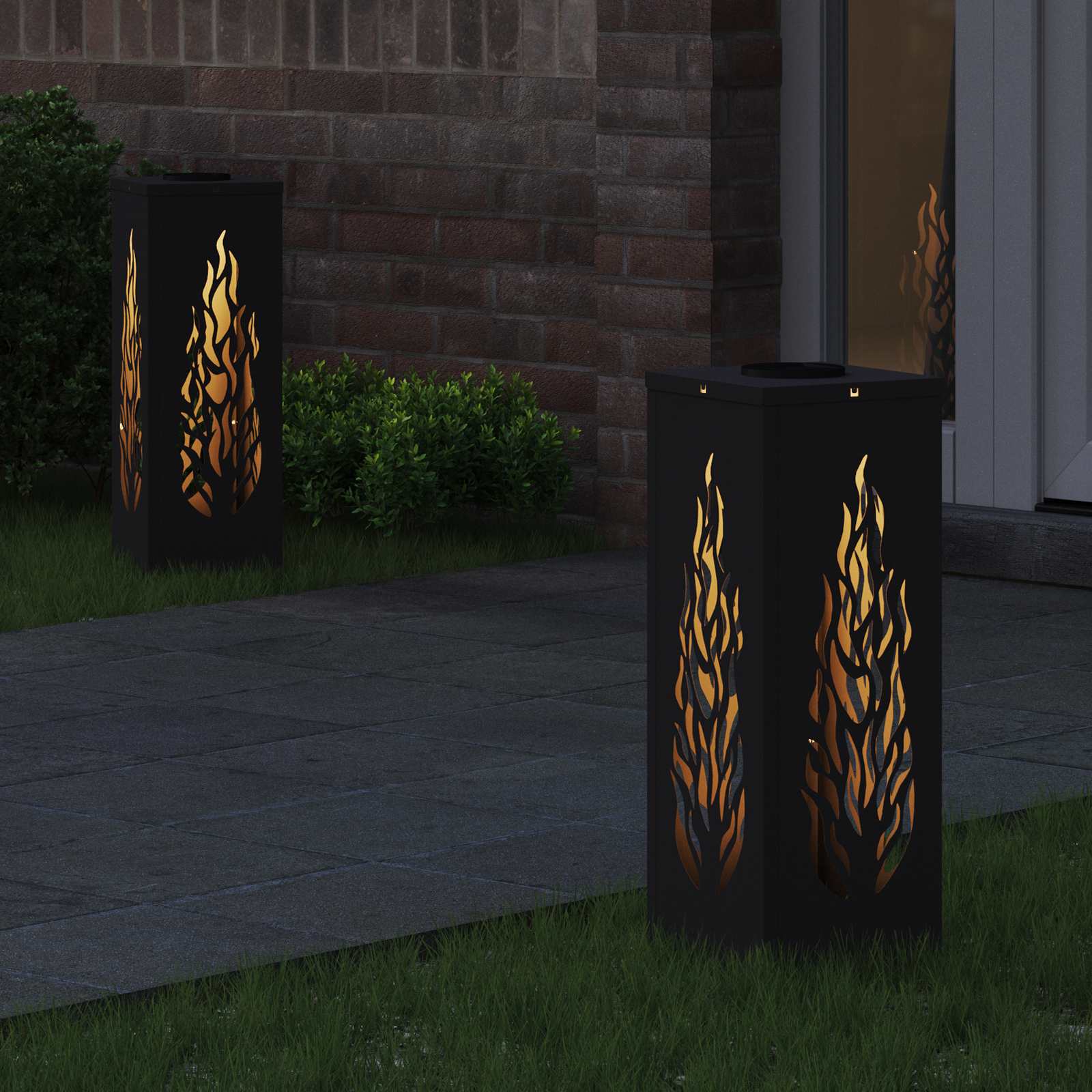 Solar-Wegeleuchten 2er-Set – Design F – Bild 3