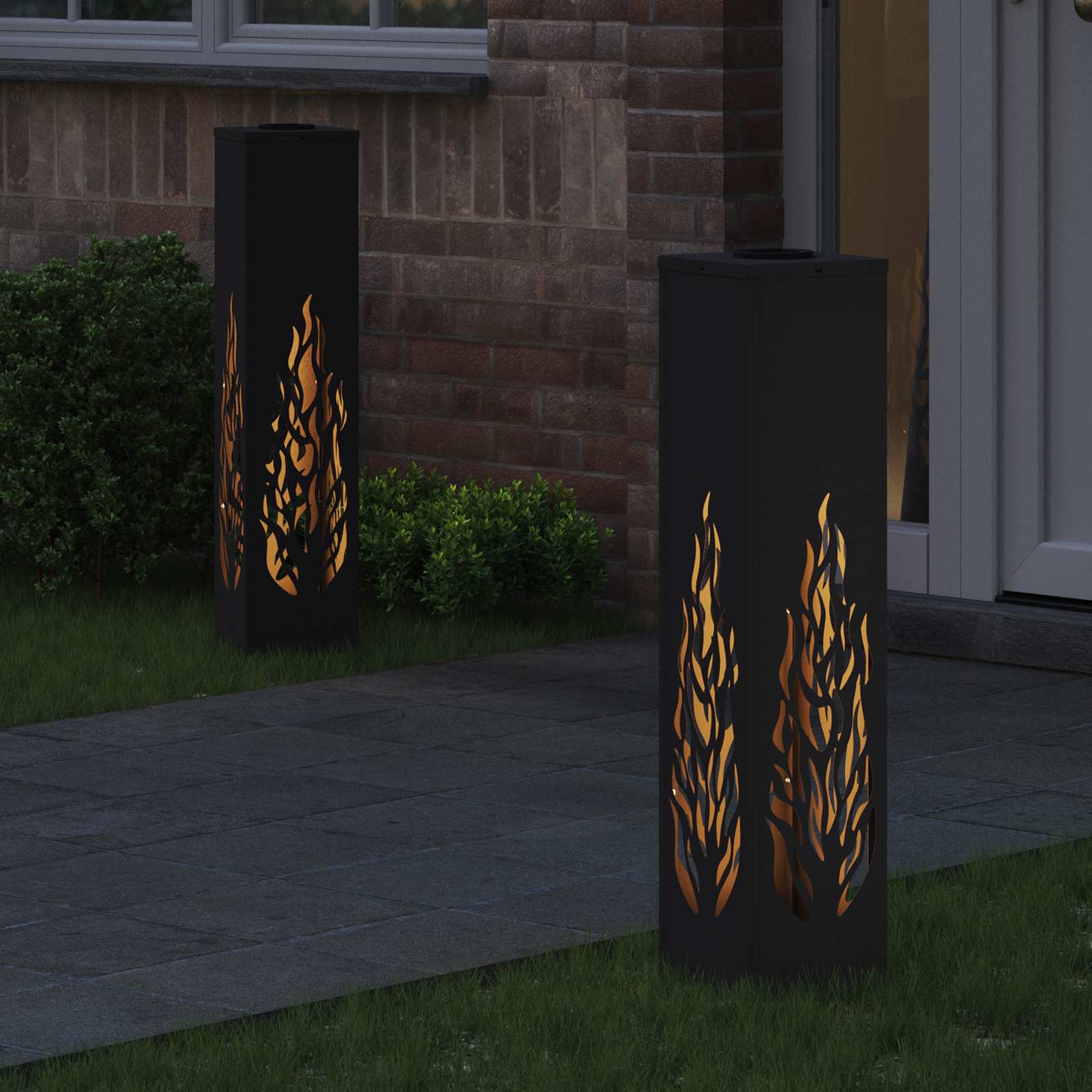 Solar-Wegeleuchten 2er-Set – Design F – Bild 6
