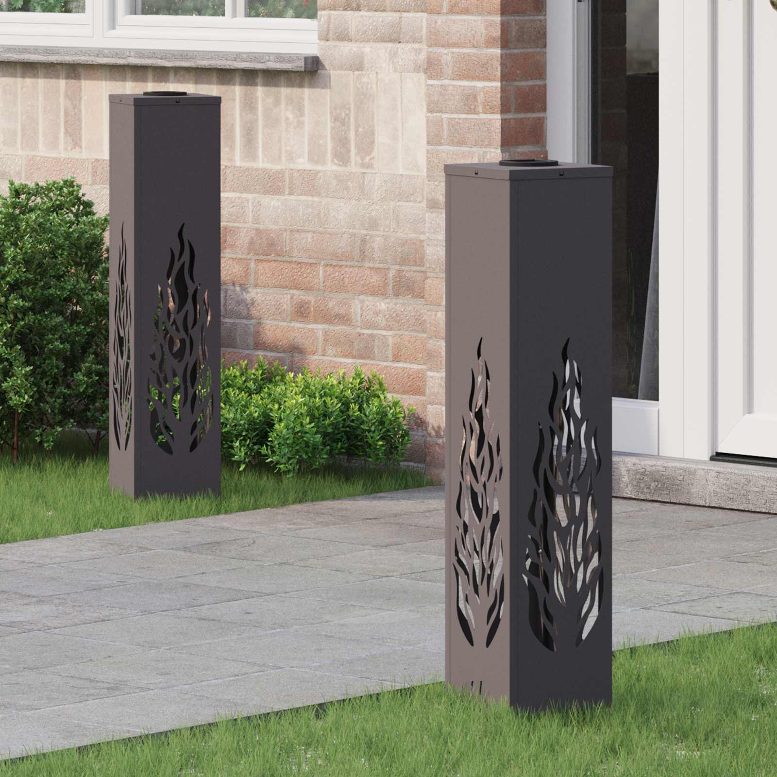 Solar-Wegeleuchten 2er-Set – Design F – Bild 4