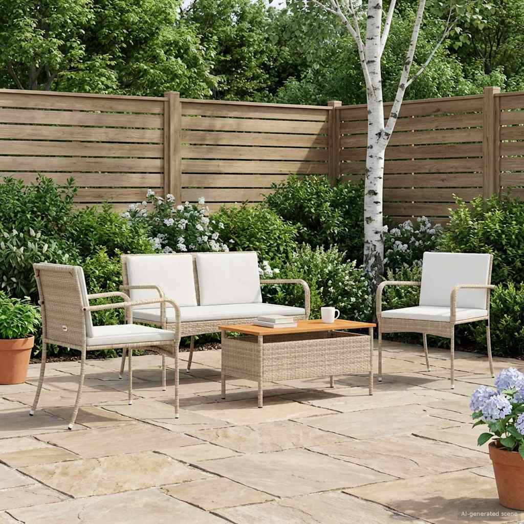 Gartenmöbel-Set mit Kissen Stahl – Ausführung wählbar – Bild 3