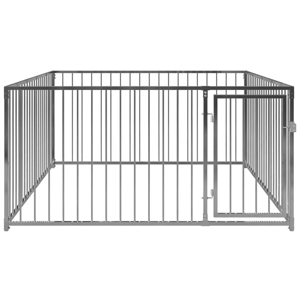 Outdoor-Hundezwinger Silber 100 cm hoch – Ausführung wählbar – Bild 3
