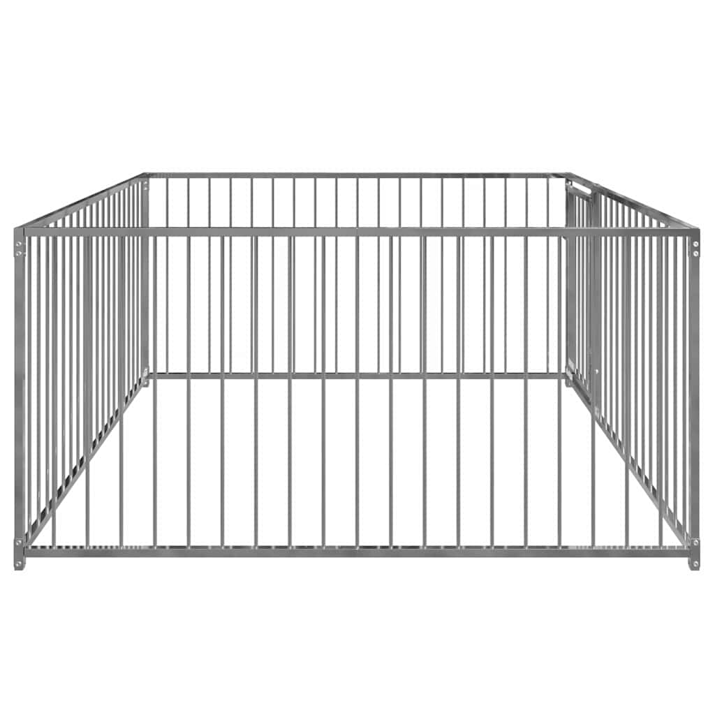 Outdoor-Hundezwinger Silber 100 cm hoch – Ausführung wählbar – Bild 4
