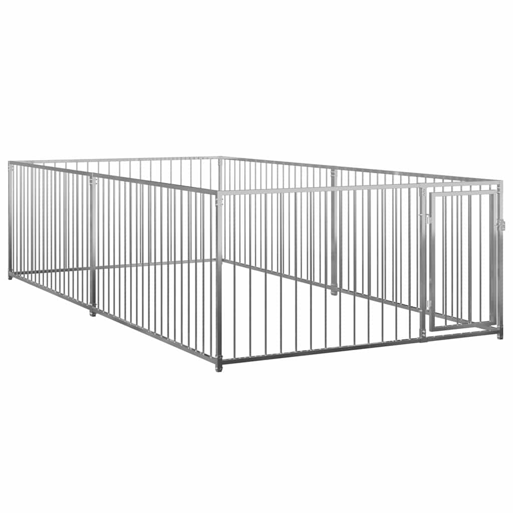 Outdoor-Hundezwinger Silber 100 cm hoch – Ausführung wählbar – Bild 7