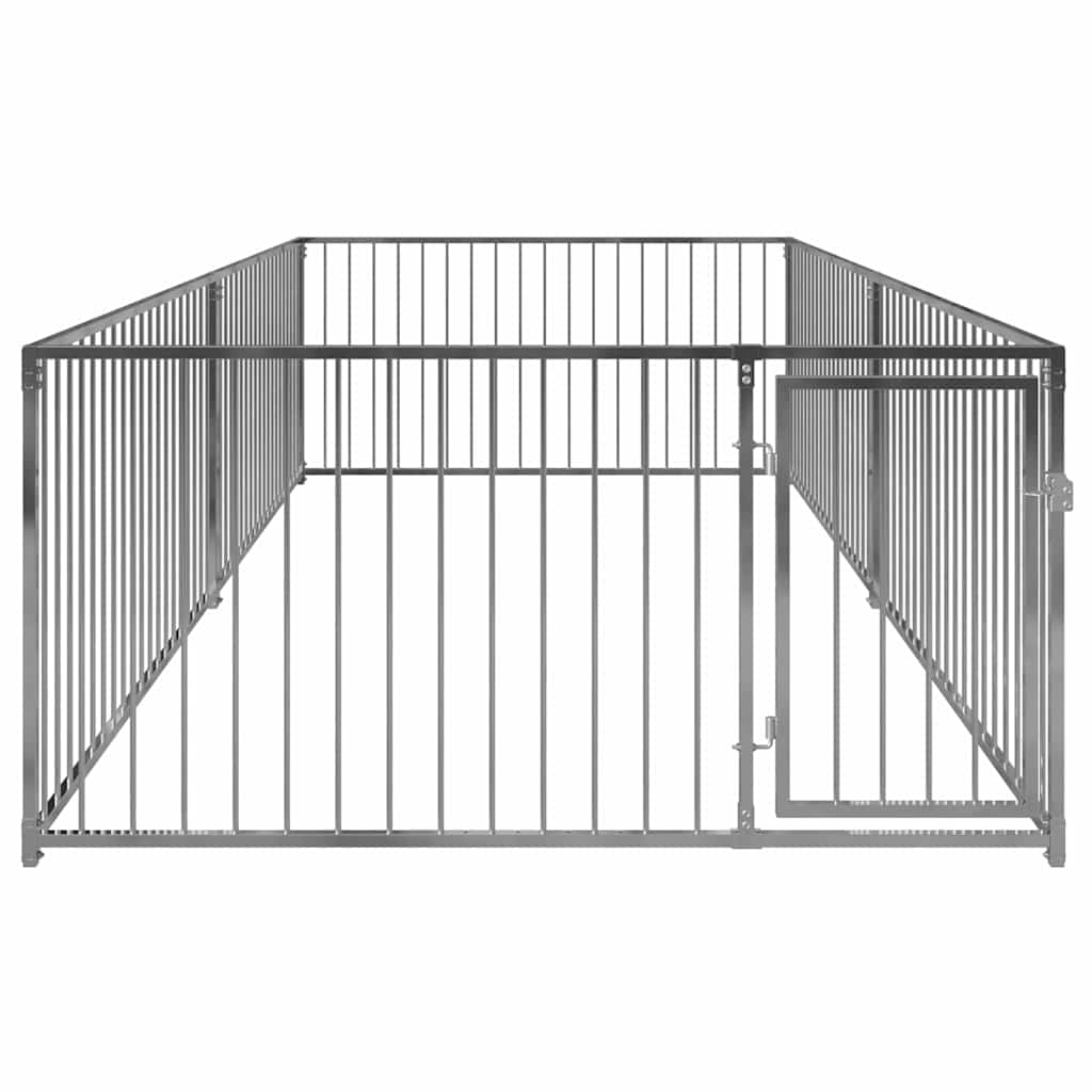 Outdoor-Hundezwinger Silber 100 cm hoch – Ausführung wählbar – Bild 8