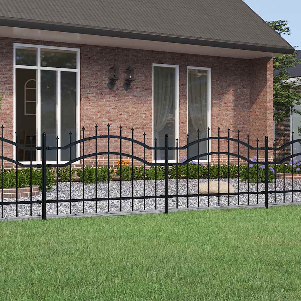 Gartenzaun Woerden mit Speerspitze Schwarz – Höhe wählbar