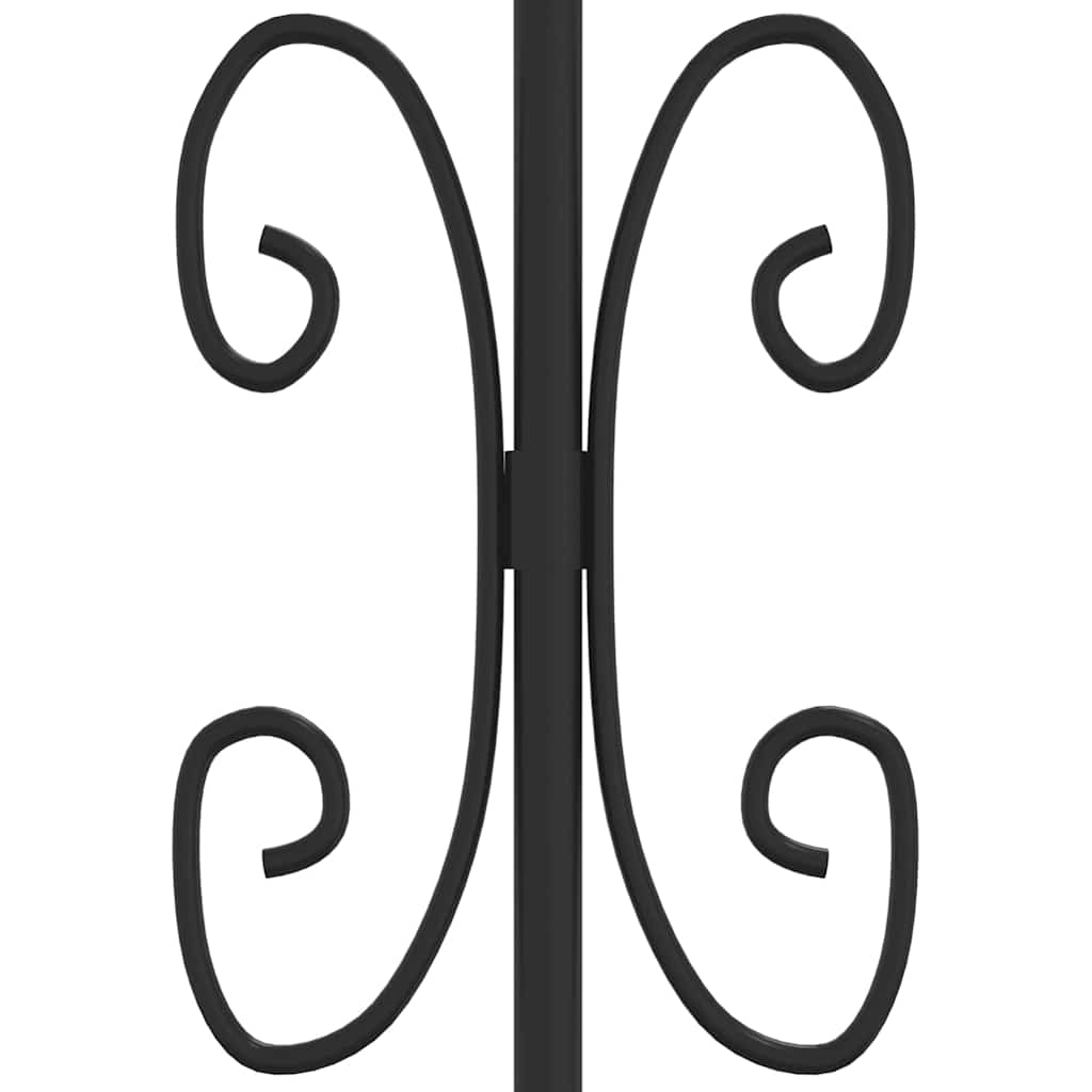 Gartentor Kampen mit Speerspitze Schwarz 394.5 cm – Höhe wählbar – Bild 5
